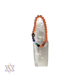 Pulseira 7 Chacras com Ágata Laranja