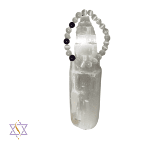 Pulseira Selenite e Ametista