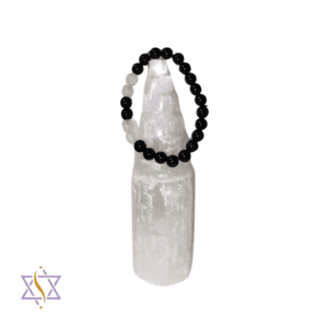 Pulseira Turmalina Negra e Selenite