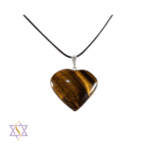 Coração Olho de Tigre - 25mm