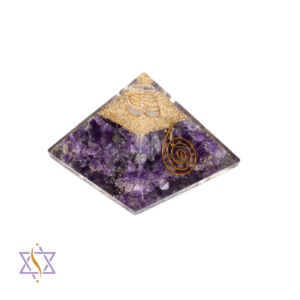 Pirâmide de Orgonite com Ametista 7x7