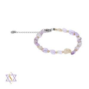 Pulseira Ametrino em aço